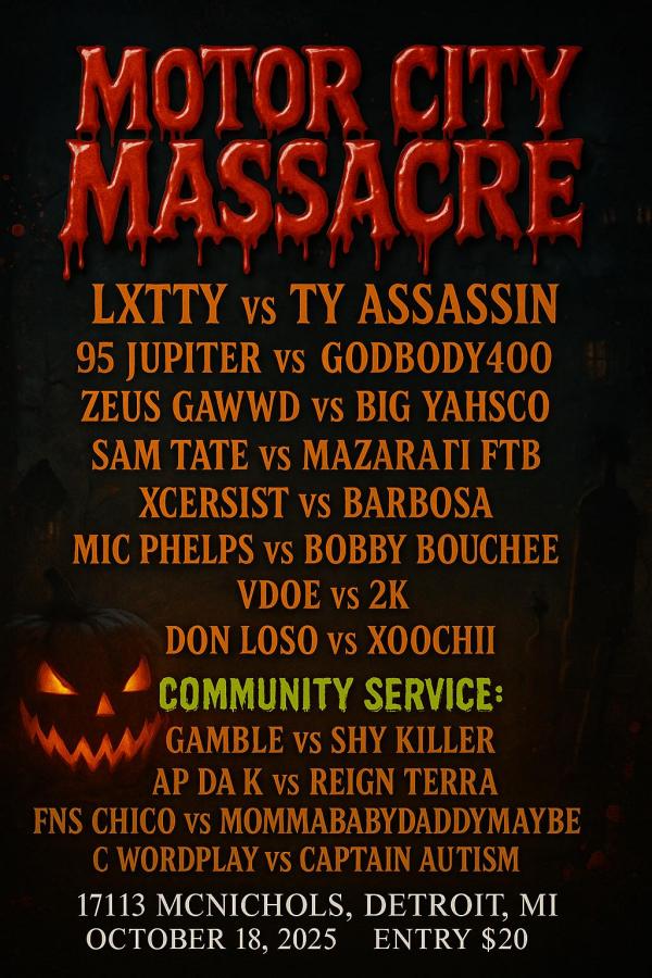 Neighborhood Rap Battle League - Motor City Massacre