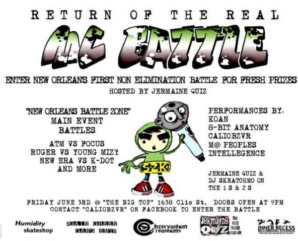 New Orleans Battle Zone - Return of the Real MC Battle
