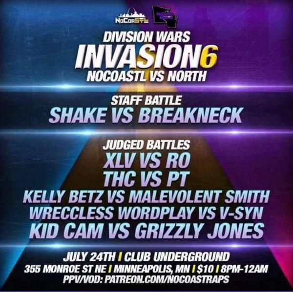No Coast Raps - Division Wars: Invasion 6: NoCoaSTL vs. North