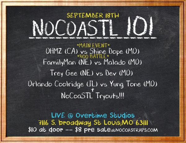 No Coast Raps - NoCoaSTL 101