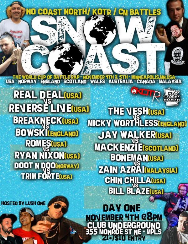 No Coast Raps - Snow Coast 2: The World Cup of Battle Rap