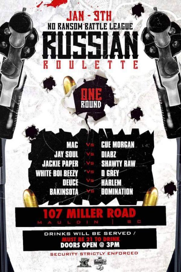 No Ransom Battle League - Russian Roulette (January 9 2016)