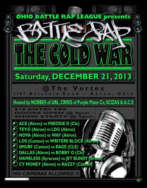 Ohio Battle Rap League - The Cold War - Ohio