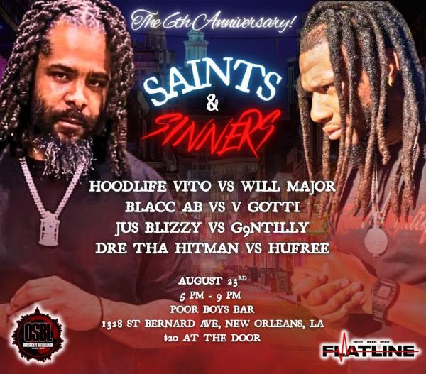 Our Society Battle League - Saints & Sinners