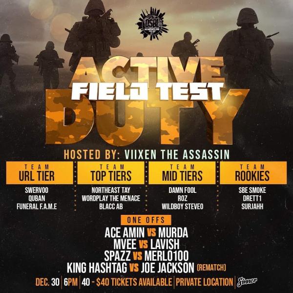 Our Society Battle League - Active Duty: Field Test