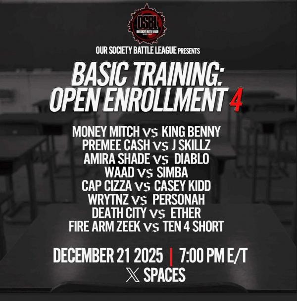 Our Society Battle League - Basic Training: Open Enrollment 4