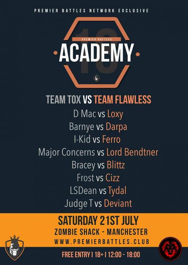 Premier Battles - The Academy 18: Team Tox vs. Team Flawless