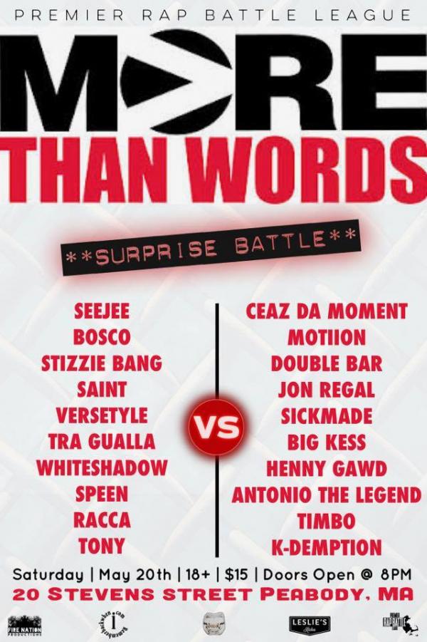 Premier Rap Battle League - More Than Words Vol. 1