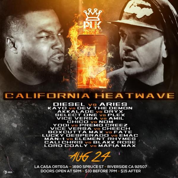 Punchline Kings Battle Rap League - California Heatwave 2