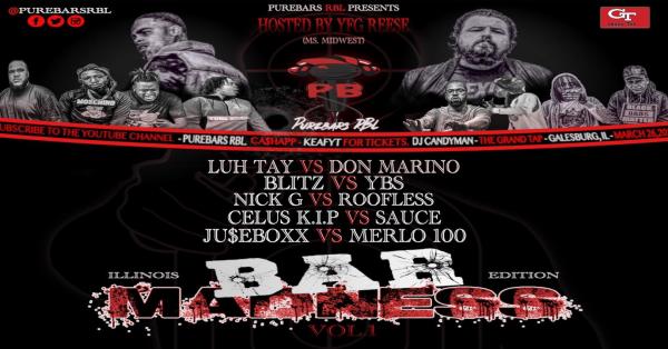 Pure Bars Rap Battle League - Bar Madness: Vol. 1: Illinois Edition
