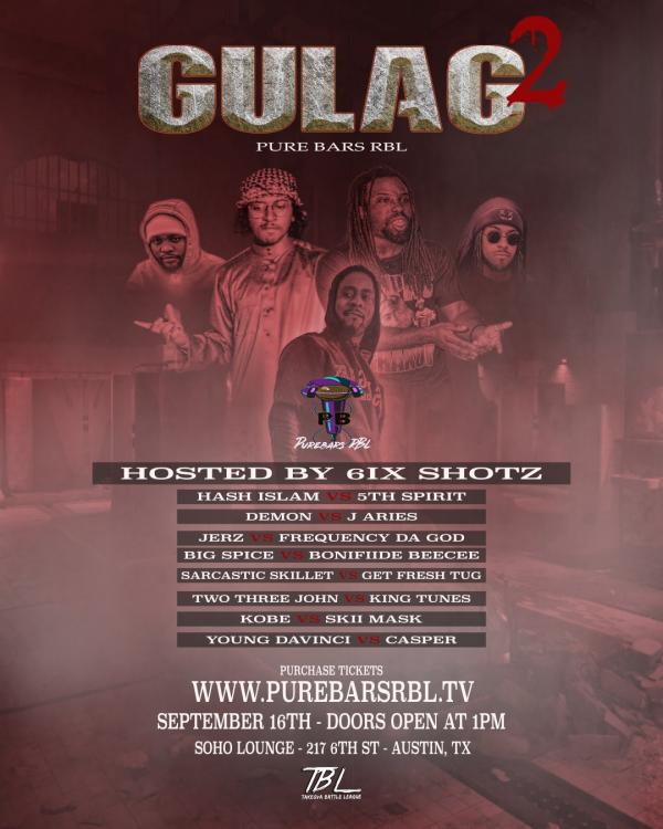 Pure Bars Rap Battle League - Gulag 2