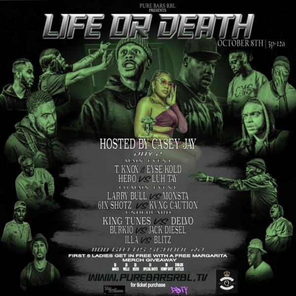 Pure Bars Rap Battle League - Life or Death (Pure Bars Rap Battle League)