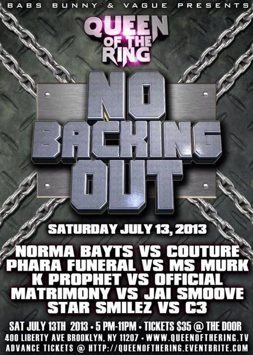 QOTR: Queen of the Ring - No Backing Out