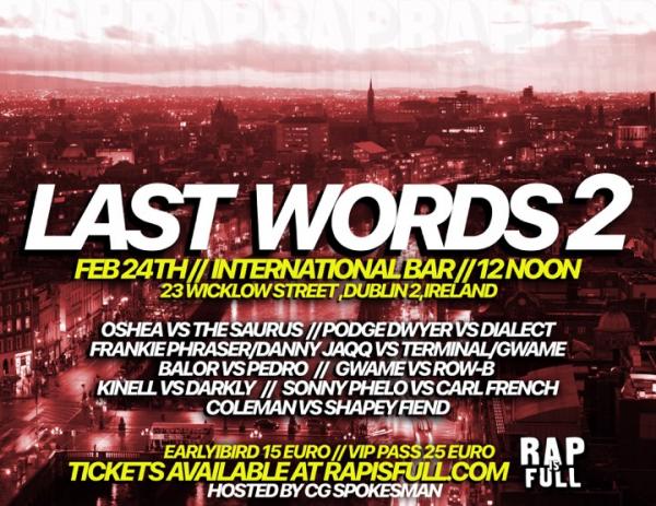 Rap is Full Battle League - Last Words 2