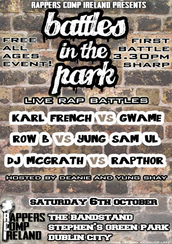 Rappers Comp Ireland - Battles in the Park