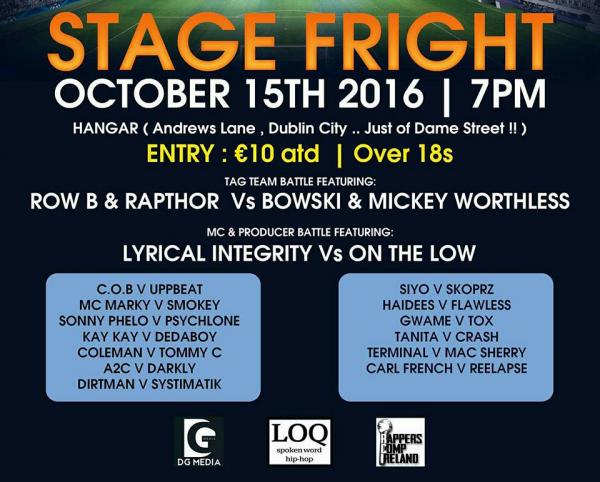 Rappers Comp Ireland - Stage Fright