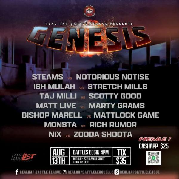 Real Rap Battle League - Genesis (Real Rap Battle League)