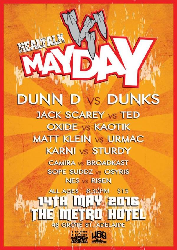 Real Talk Battle League - Adelaide Mayday