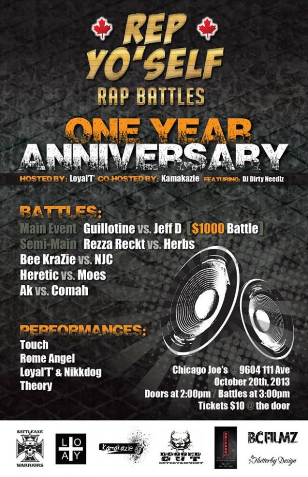 Rep YoSelf Rap Battles - Rep YoSelf Rap Battles One Year Anniversary