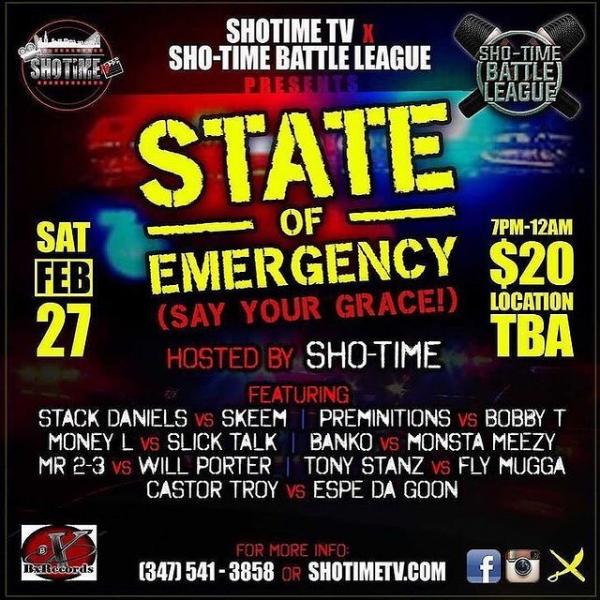 Sho-Time Battle League - State of Emergency: Say Your Grace