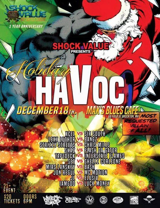 Shock Value Battle League - Holiday Havoc - 1 Year Anniversary