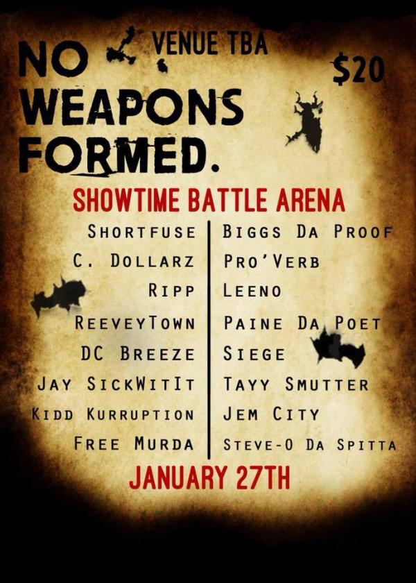 Showtime Battle Arena - No Weapons Formed