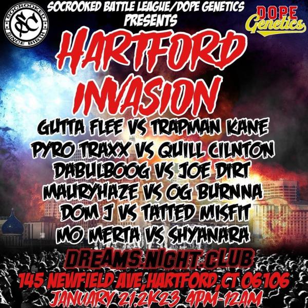SoCrooked Battle League - Hartford Invasion