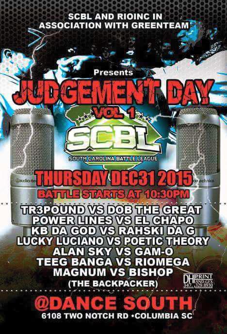 South Carolina Battle League - Judgement Day Vol 1