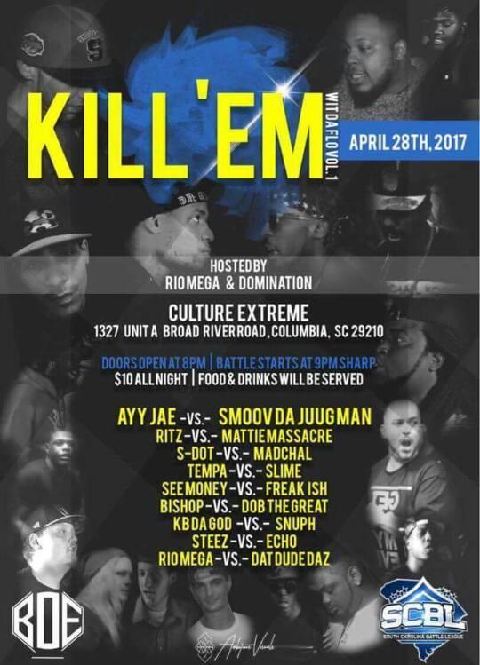 South Carolina Battle League - Kill 'Em