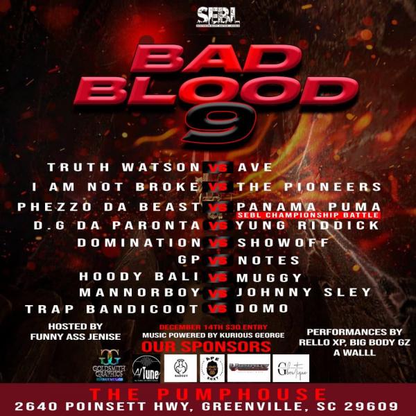 Southern Elite Battle League - Bad Blood 9