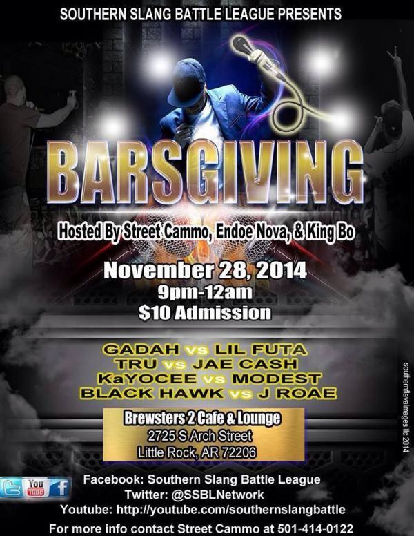 Southern Slang Battle League - Barsgiving