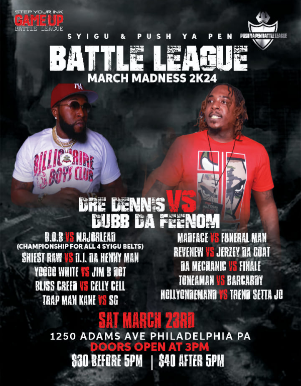 Step Your Ink Game Up Battle League - March Madness 2K24
