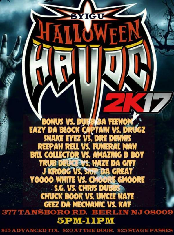 Step Your Ink Game Up Battle League - Halloween Havoc 2K17