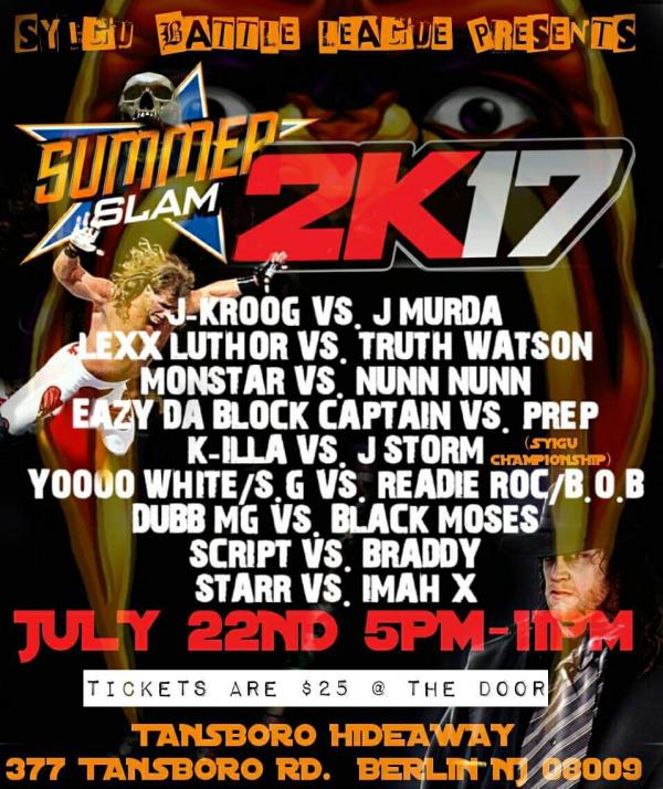 Step Your Ink Game Up Battle League - Summer Slam 2K17