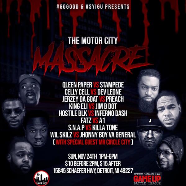 Step Your Ink Game Up Battle League - The Motor City Massacre
