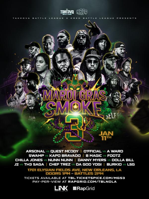 TakeOva Battle League - Mardi Gras Smoke 3