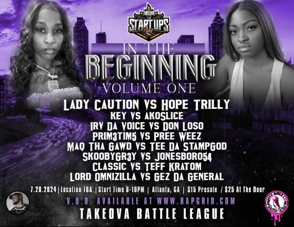 TakeOva Battle League - In The Beginning: Volume One