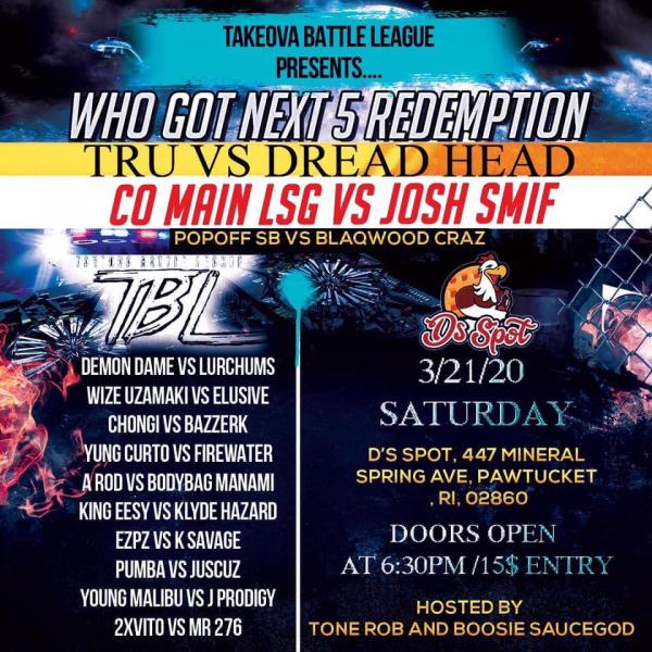 TakeOva Battle League - Who Got Next 5: Redemption