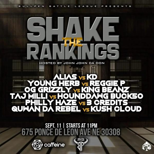 The Bullpen Battle League - Shake The Rankings