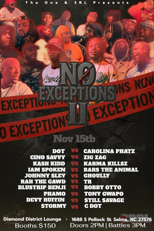 The One Battle League - No Exceptions 2