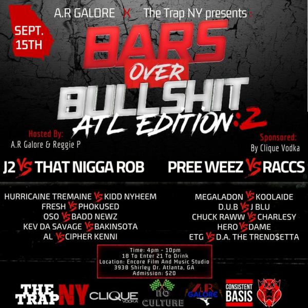 The Trap NY - Bars Over Bullshit: ATL Edition 2