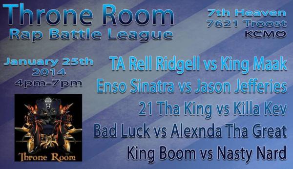 Throne Room Battle League - Throne Room - January 25. 2014 Event