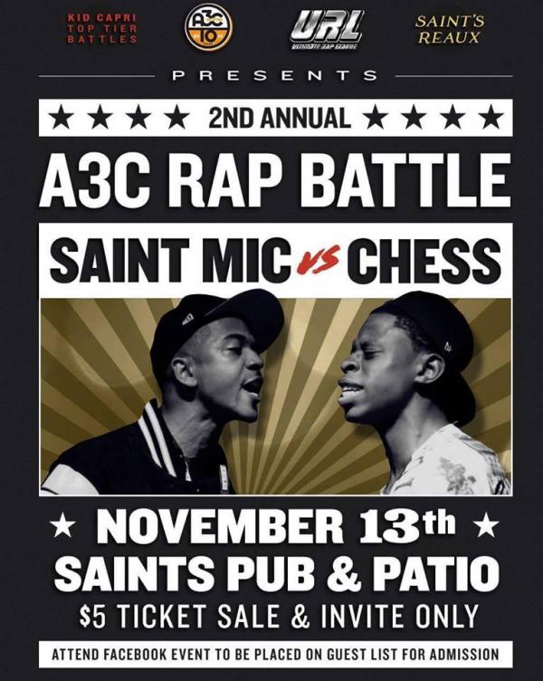 URL: Ultimate Rap League - 2nd Annual A3C Rap Battle