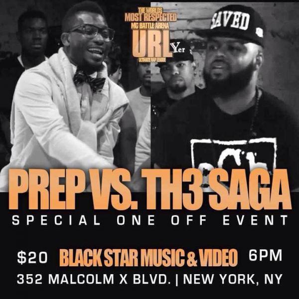 URL: Ultimate Rap League - Prep vs. Th3 Saga - Special One Off Event