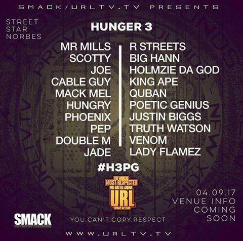 URL: Ultimate Rap League - Proving Grounds - Hunger 3