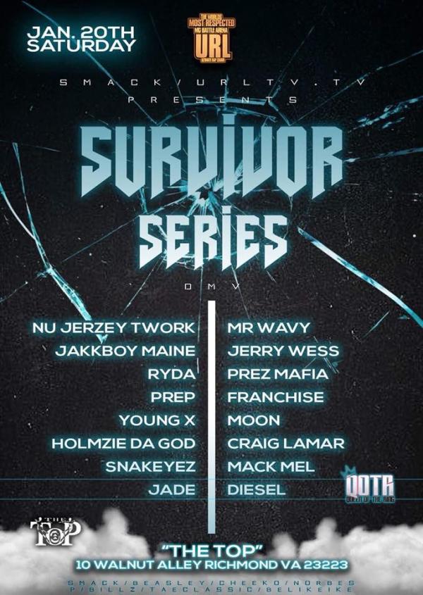 URL: Ultimate Rap League - Survivor Series DMV