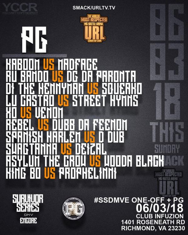 URL: Ultimate Rap League - Survivor Series DMV Encore