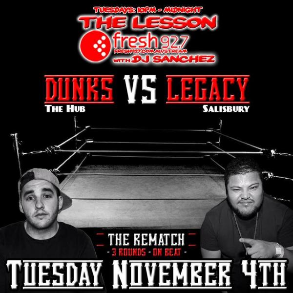 UNCATEGORIZED - Dunks vs. Legacy Live on The Lesson 92.7