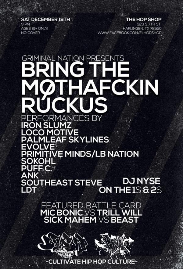 UNCATEGORIZED - Grimal Nation Presents: Bring the Mothafckin Ruckus