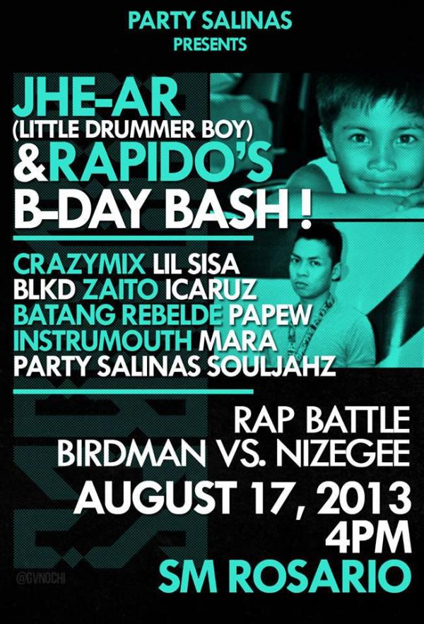 UNCATEGORIZED - Jhe-Ar and Rapidos B-Day Bash